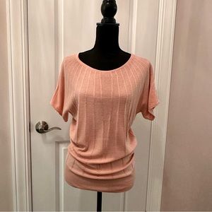 New York & Company short ribbed sleeve sweater shirt
